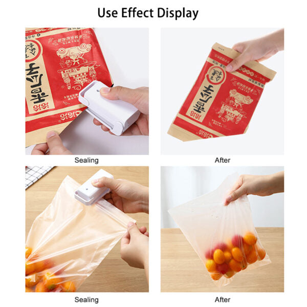 Portable Mini Sealer Home Heat Bag Plastic Food Snacks Bag Sealing Machine