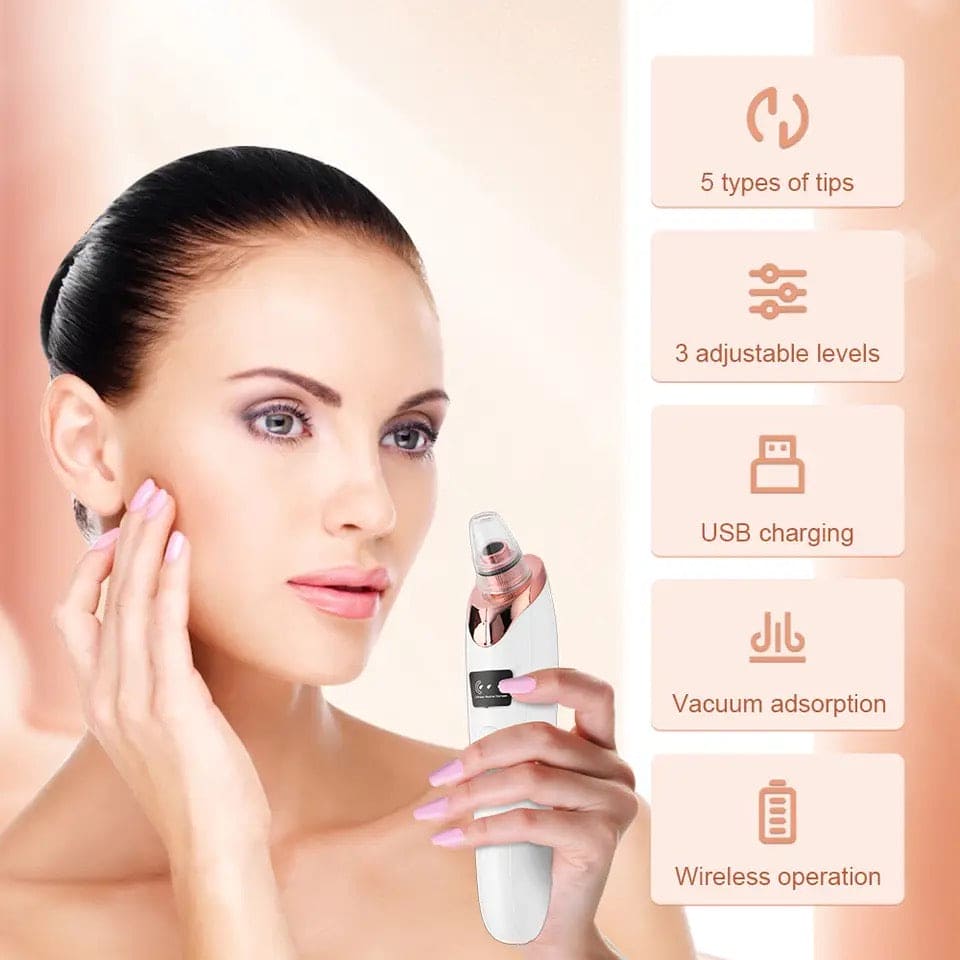 Electric Blackhead Remover, Vacuum Acne Cleaner, Black Spots Removal Device, Pore Cleaner Machine