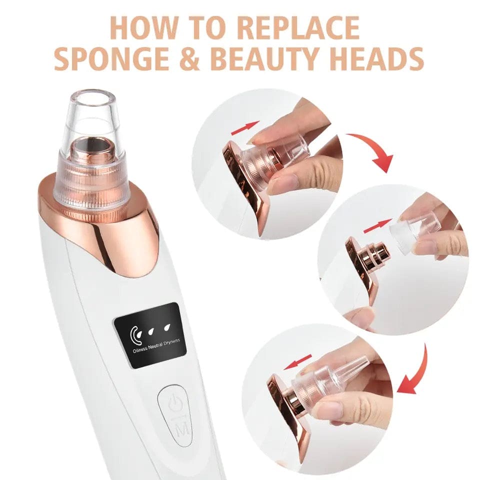 Electric Blackhead Remover, Vacuum Acne Cleaner, Black Spots Removal Device, Pore Cleaner Machine