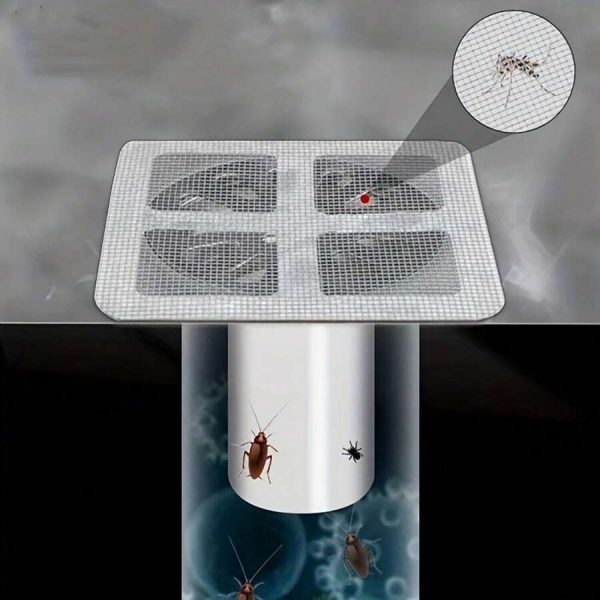 (pack Of 10) Multifunctional Net Sticker Drainer Net For Bathroom – Kitchen Etc | Window Screen Repair Patches For Door