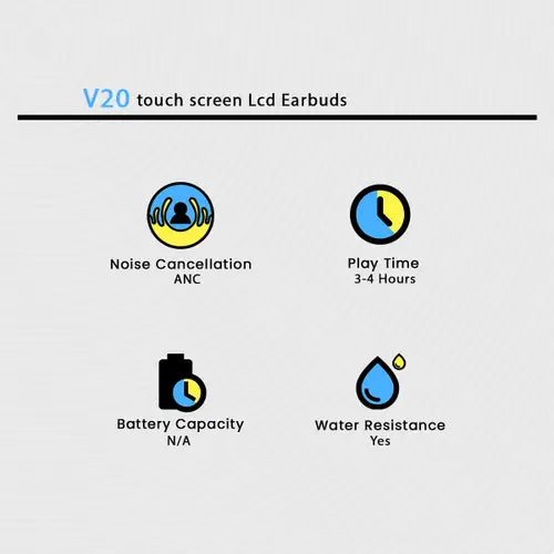 touch screen Lcd Earbuds