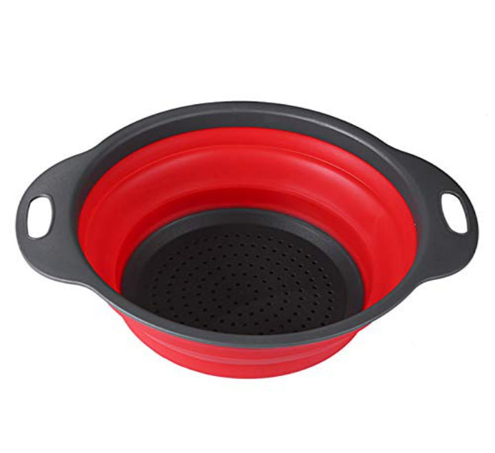 Foldable Drain Basket Plastic Fruit Basket Filter