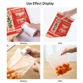 Portable Mini Sealer Home Heat Bag Plastic Food Snacks Bag Sealing Machine