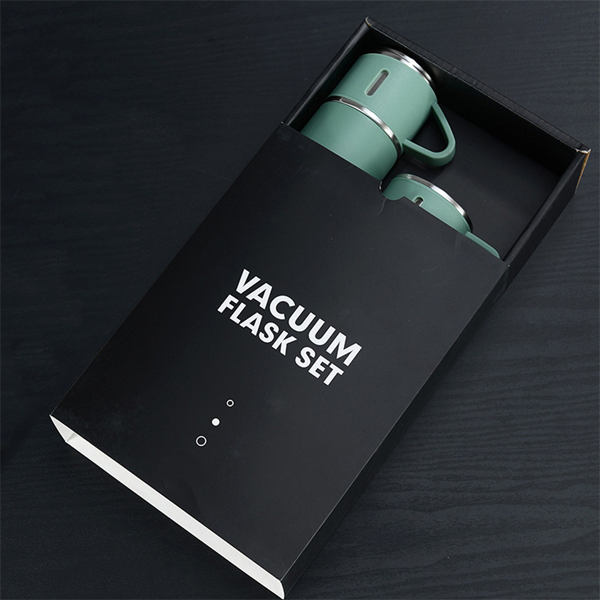 Stainless Steel Vacuum Flask & Extra Cups Set